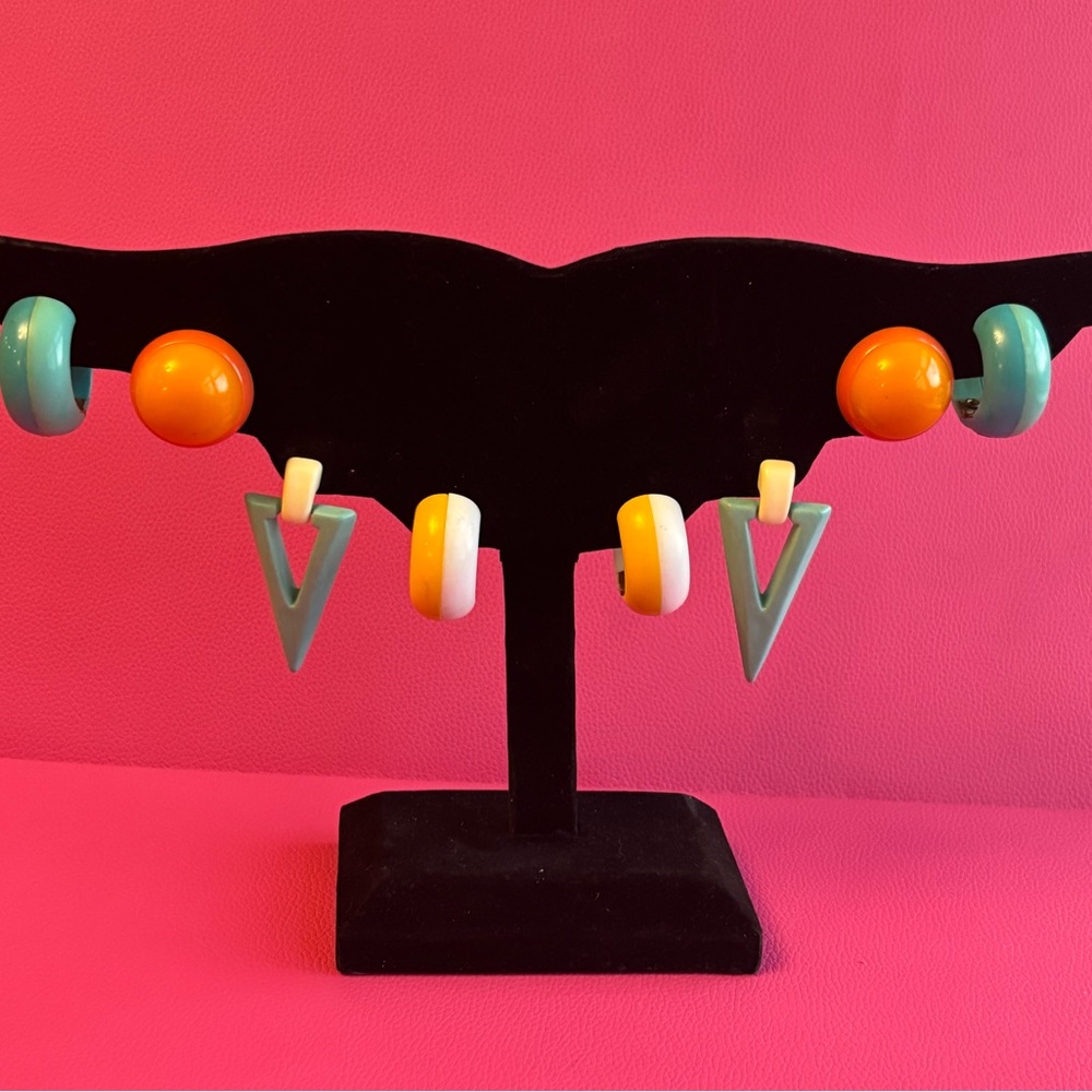 Colorful Vintage Geometric Earrings Sets